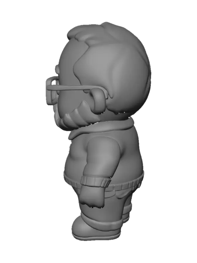 3D model for Grandpa with Glasses