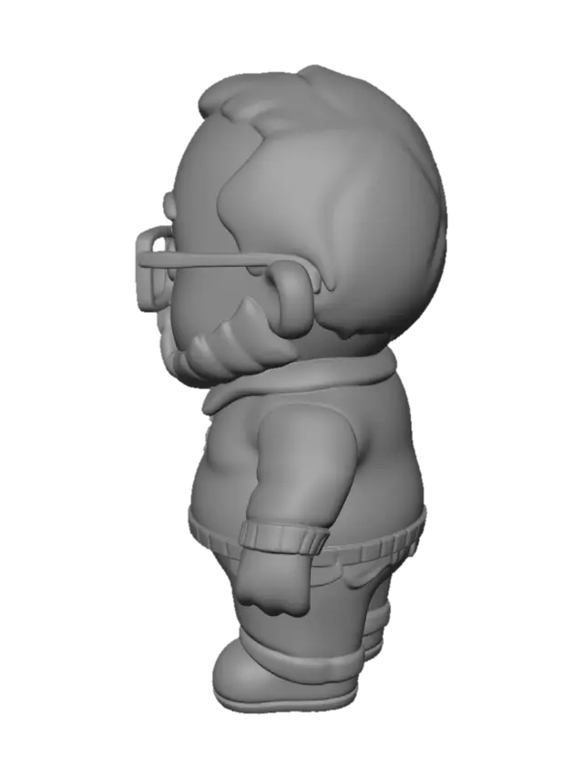 3D model for Grandpa with Glasses