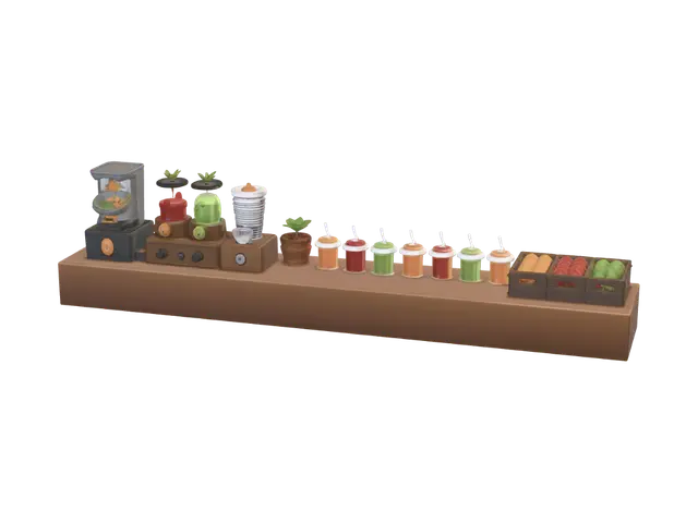 3D model for Juice Station (Unlock)