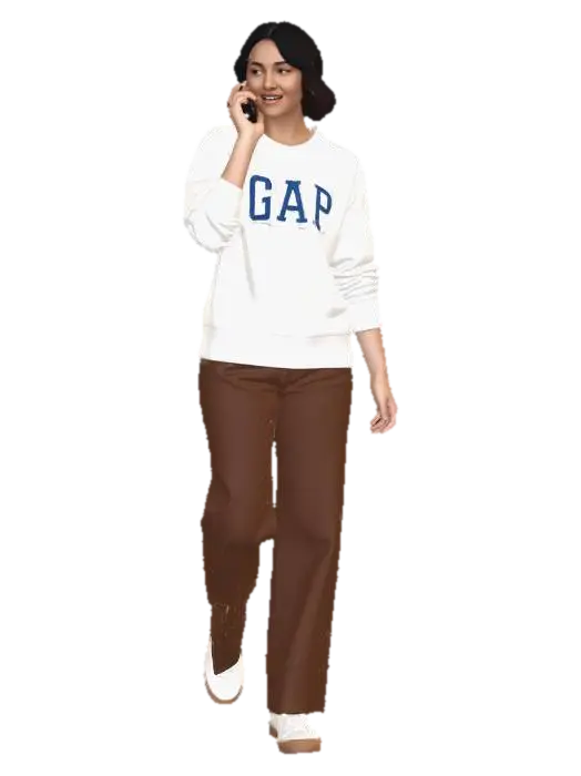 Casual Comfort in GAP Sweatshirt-3D-modell, genererad av AI
