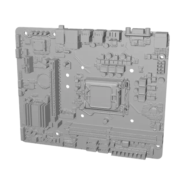3D model for Gigabyte DDR4 Socket 1151 Motherboard