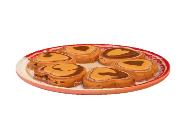 Heartfelt Cookies - Desserts 3D model, vytvořený pomocí AI