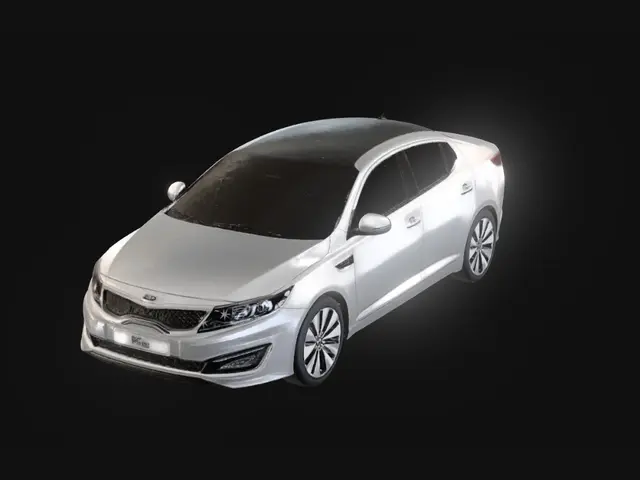 3D model for Two Views of a Silver Kia K5