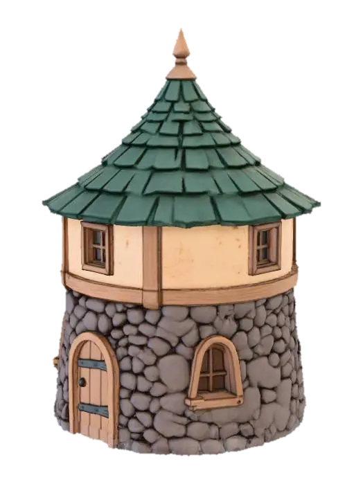 3D model for Medieval Round House