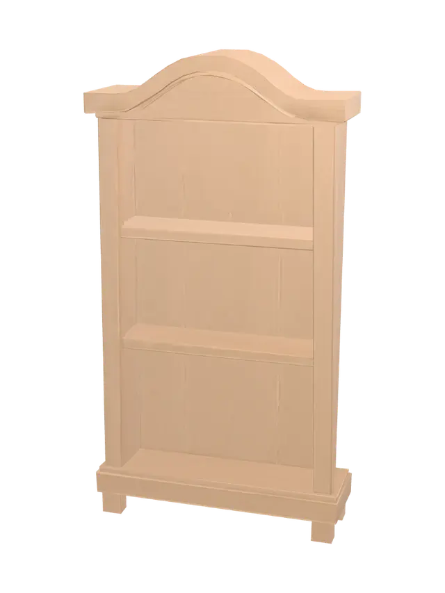 3D model for Arched Wooden Bookshelf