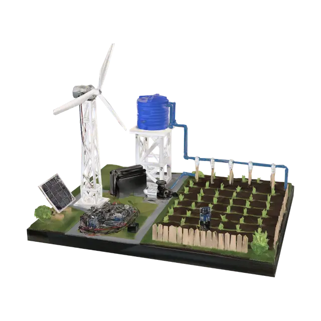 3D model for Renewable Energy Farm Diorama