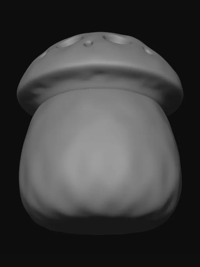 3D model for Porcelain Mushroom with Holes