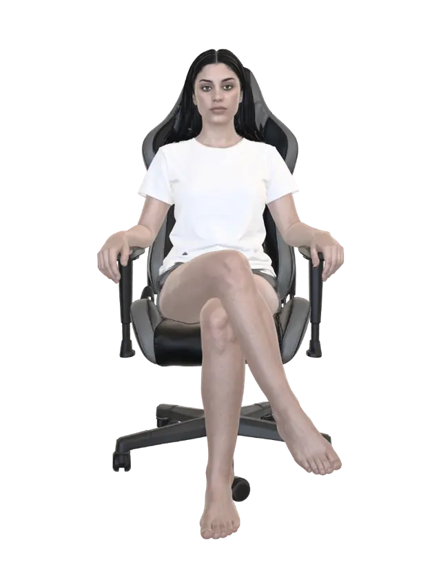 Neon Gaming Throne - Rgb 3D model, vytvořený pomocí AI