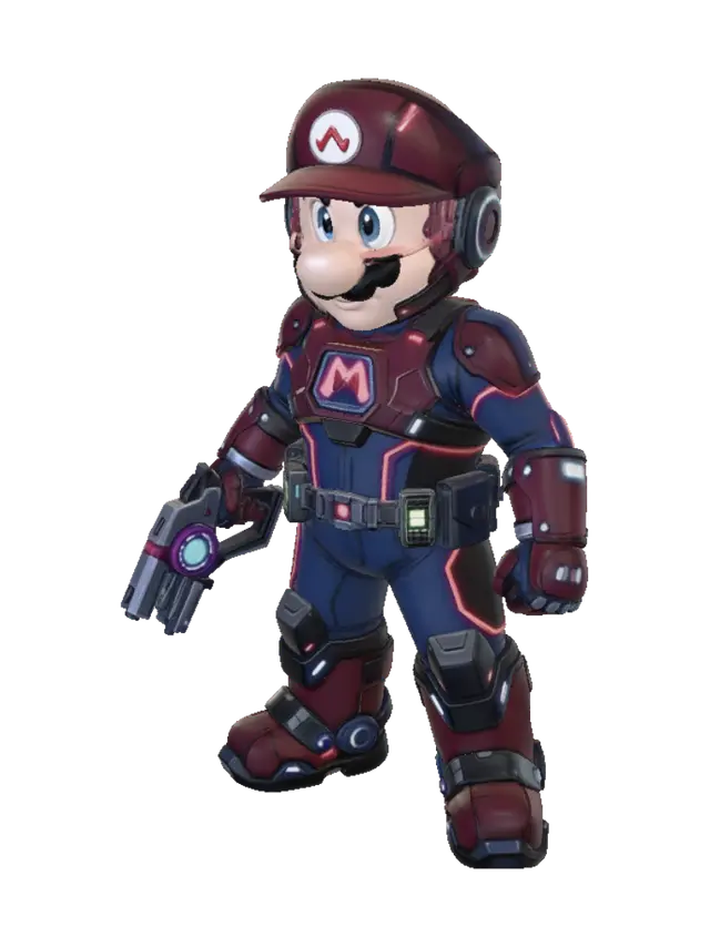 3D model for Neon Mecha Mario