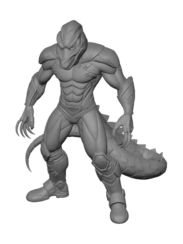 3D model for Emerald Rain Warrior