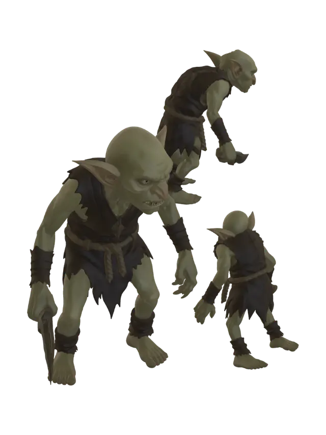 3D model for Ragged Goblin Warrior