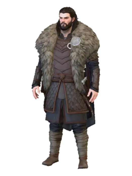 Viking Warrior - Norse 3D model, vytvořený pomocí AI