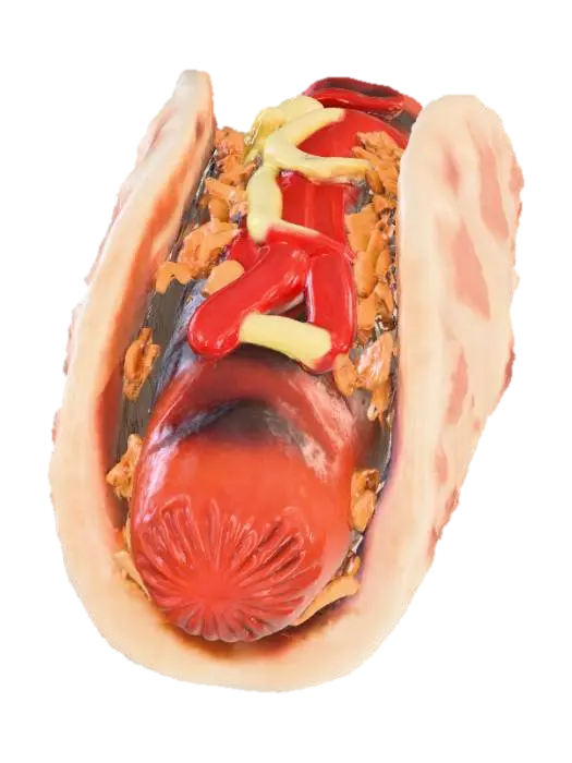 3D model for Flatbread Hotdog