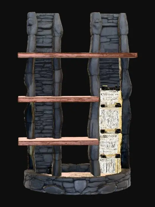 3D model for Waterfall Bookshelf