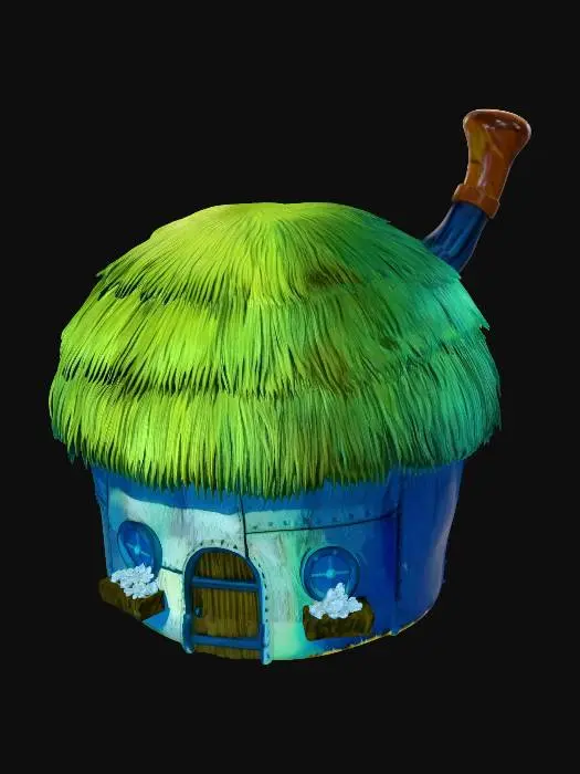 3D model for Verdant-roofed Cottage