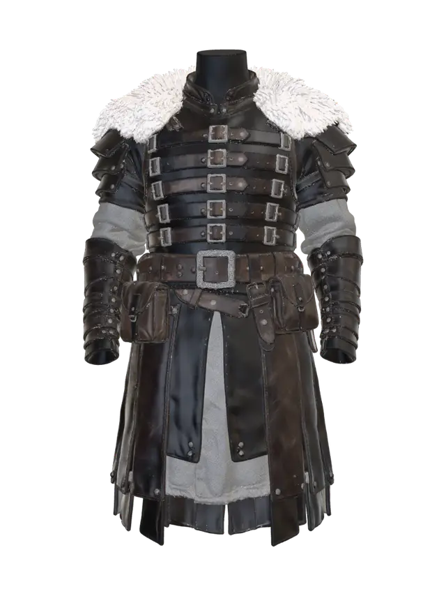 Viking Warrior Armor - Gauntlets 3D model, vytvořený pomocí AI