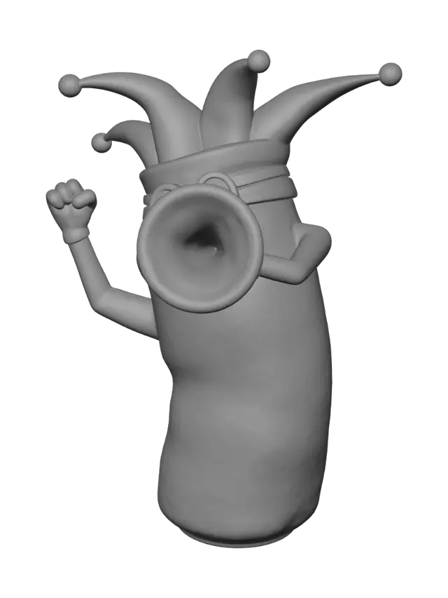 3D model for Jester with a Coke Bottle