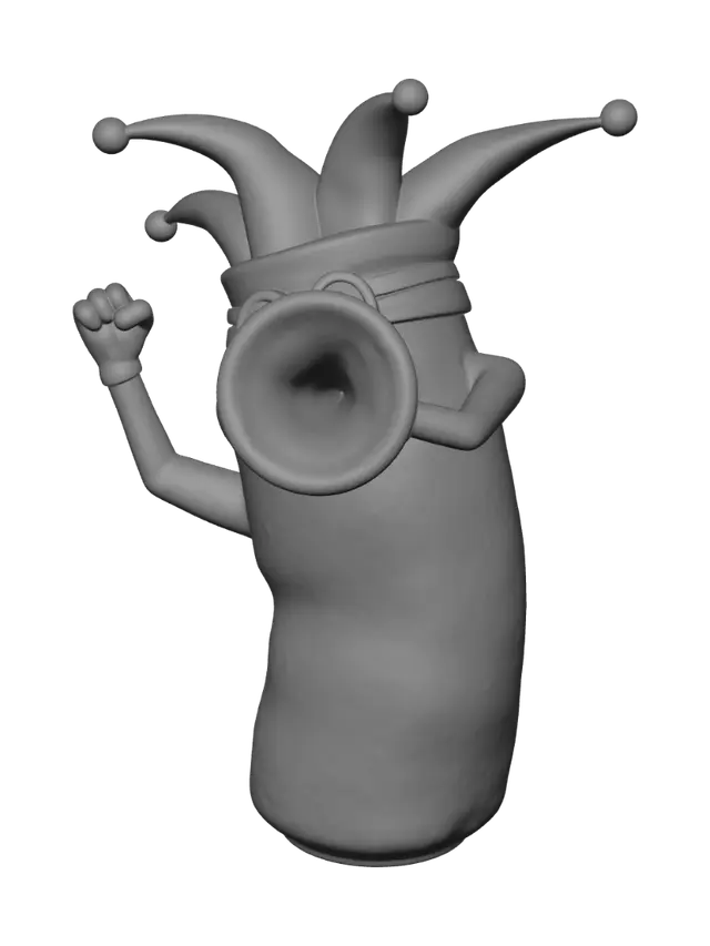 3D model for Jester with a Coke Bottle