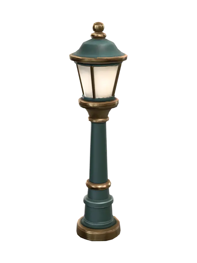 3D model for Emerald Lantern Post