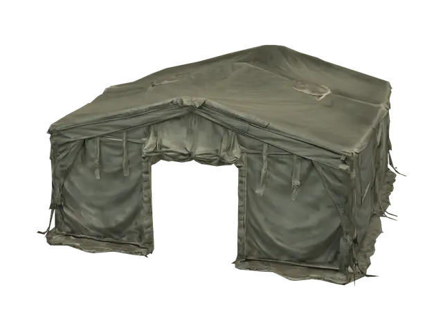 3D model for Weathered Canvas Shelter
