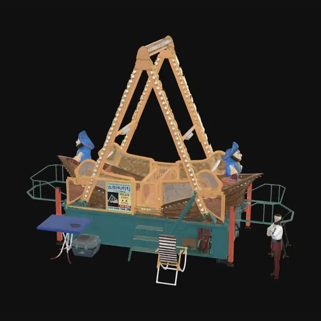 3D model for Super Viking Ride