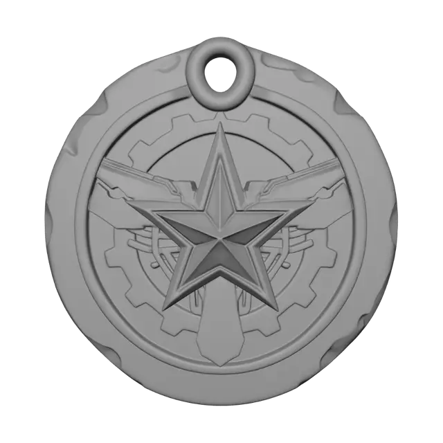 3D model for Bucky Star Medal
