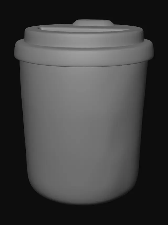 3D model for White Travel Mug