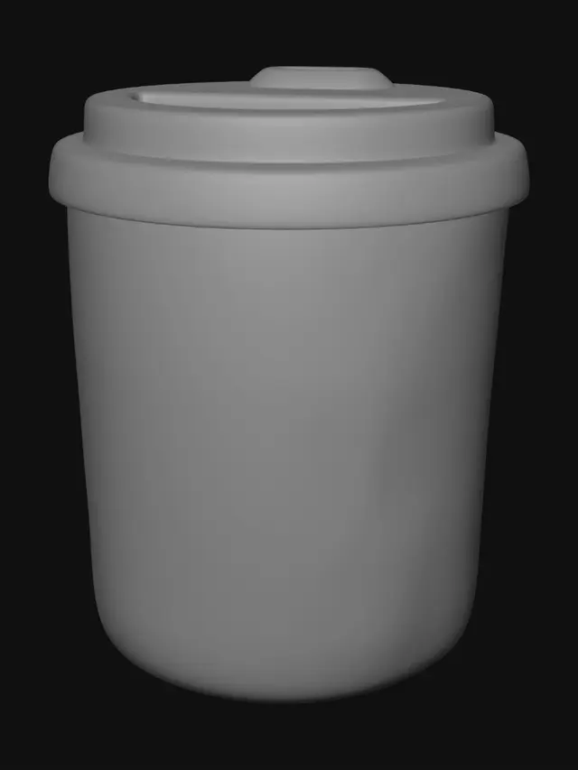 3D model for White Travel Mug