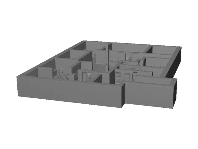 3D model for Forgotten Dungeon Floorplan