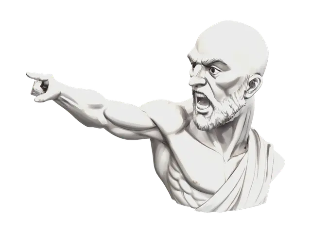 3D model for Stylized Pointing Wojak