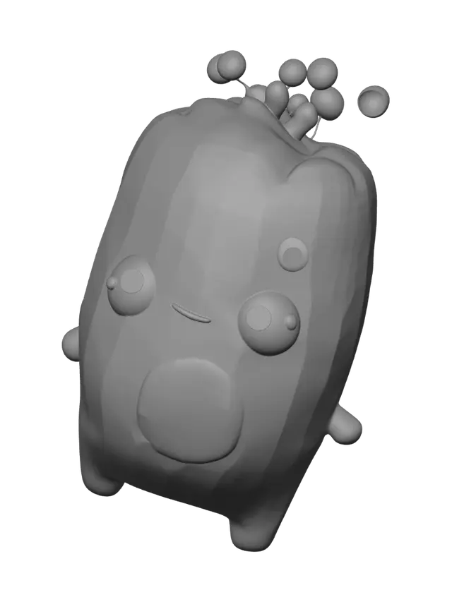3D model for Blue Bubble Ghost