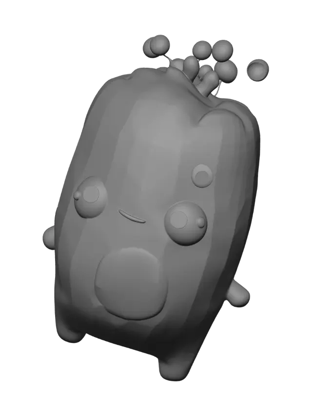 3D model for Blue Bubble Ghost