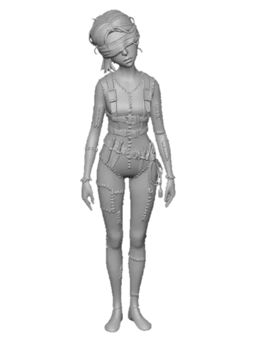 3D model for The Blind Knife Princess of Goddamn Circus