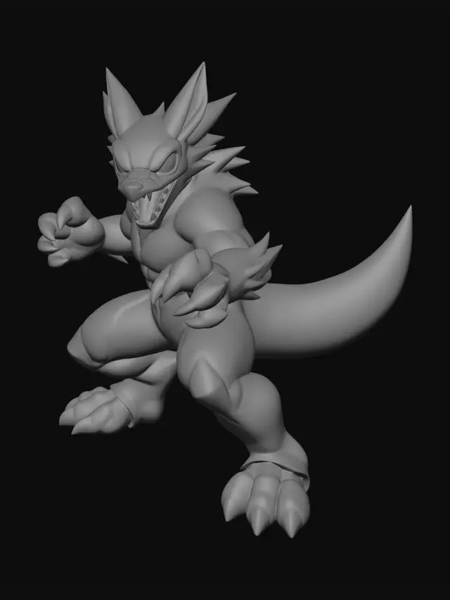 3D model for Crimson Fury Dragon