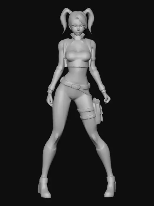 3D model for DAZ STUDIO CHARACTER E-Girl Violet hot form fitting fine detail 4k resolution character