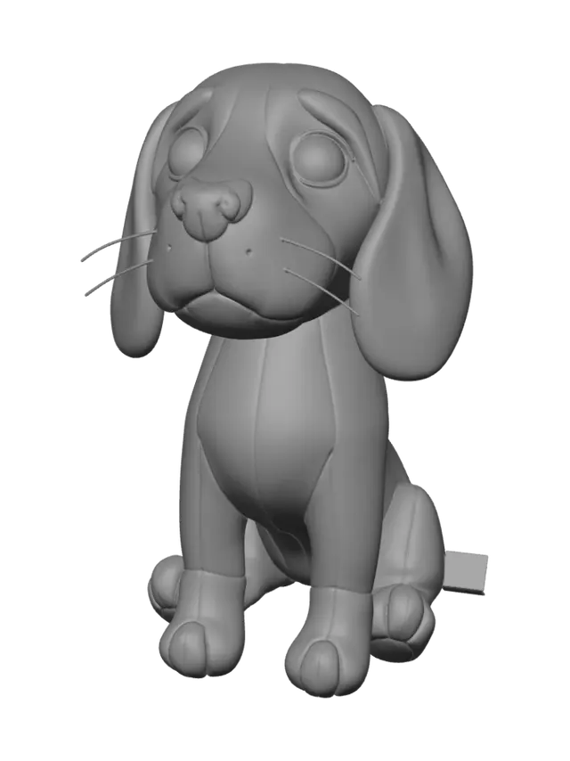 3D model for Beagle Plush Buddy
