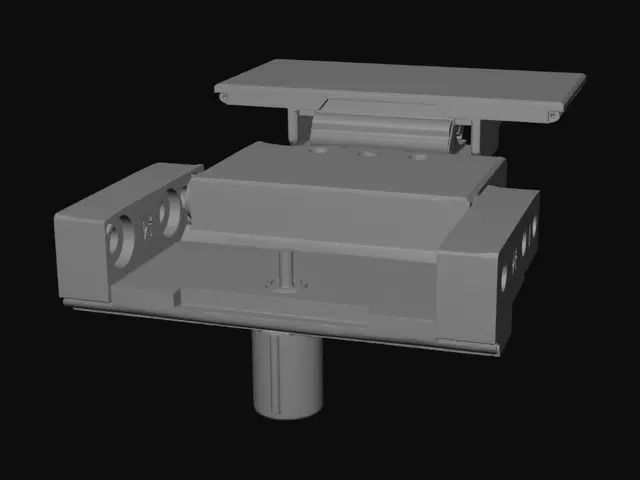 3D model for Exploded isometric view of a mechanical enclosure
