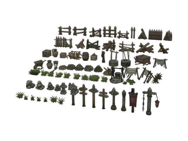 3D model for Rustic Timber & Stone: A Medieval Props Collection