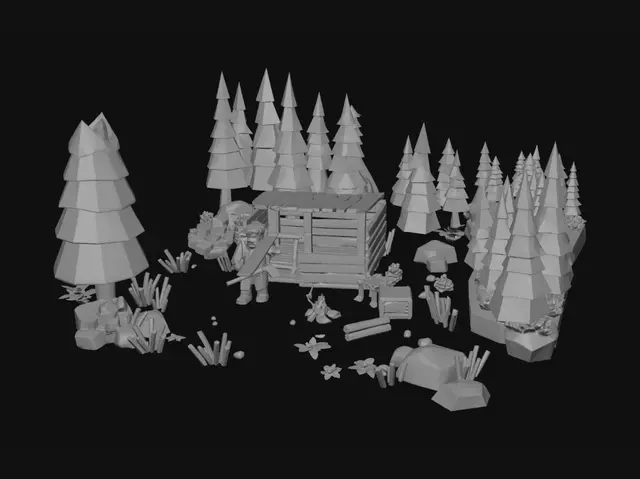 3D model for Sunset Lumberjack Camp