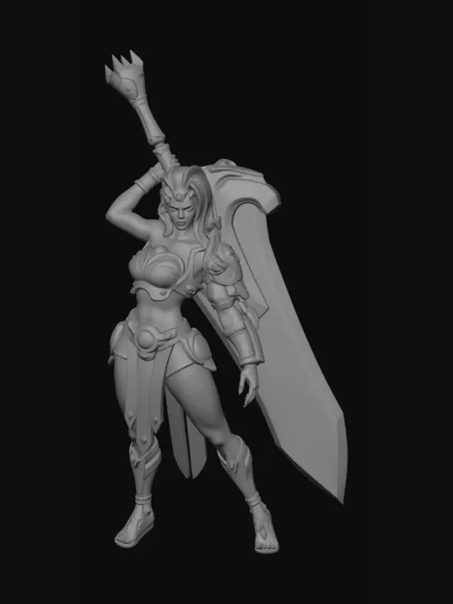 3D model for Emberblade Valkyrie