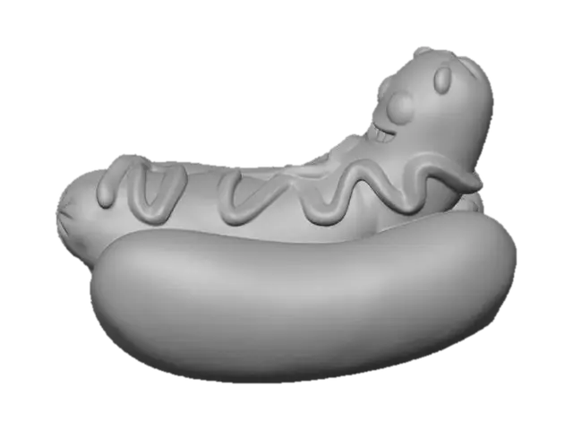 3D model for Happy Hotdog Creature