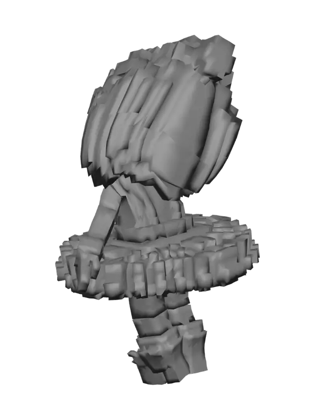 3D model for Violet Voxel Ballerina
