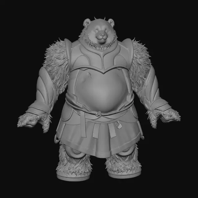 3D model for Panda Knight