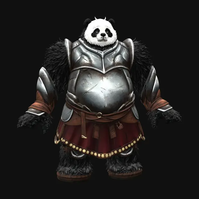 3D model for Panda Knight