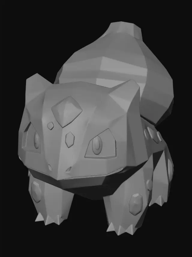 3D model for Low-Poly Bulbasaur