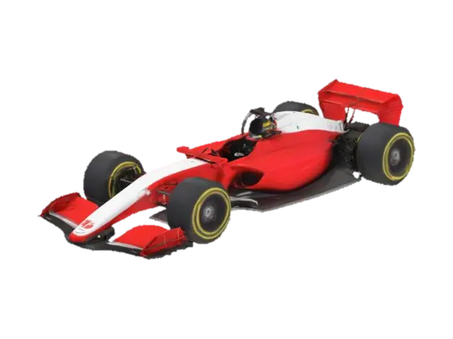 F1 - Sportscar 3D model, vytvořený pomocí AI