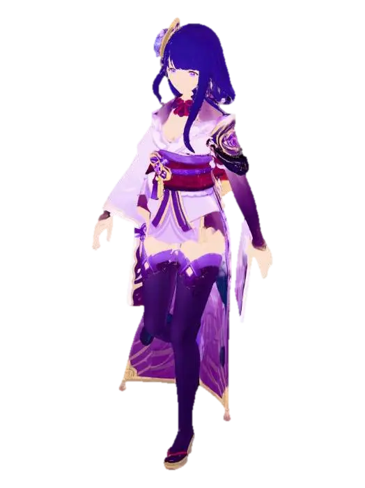 3D model for Violet Blossom in a Shrine Courtyard