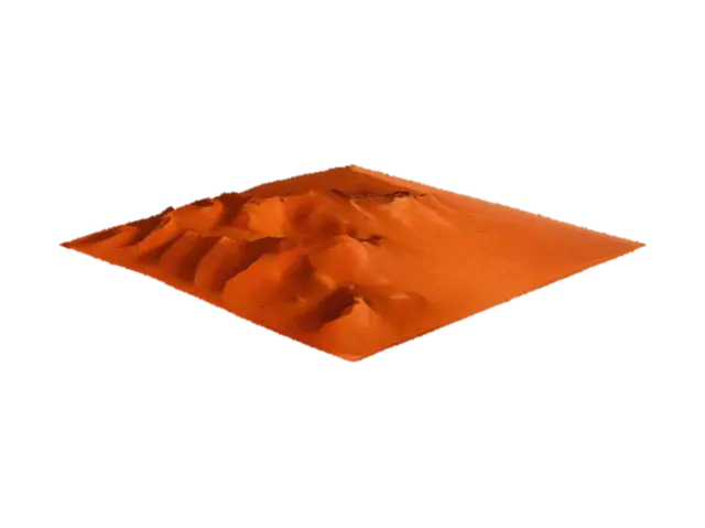 High resolutio, Highly Detailed, Ultra Realistic Namibian Red Sand Dunes total square - Namibia-3D-modell, genererad av AI