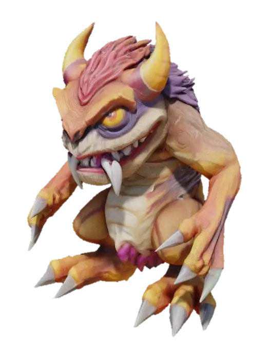 3D model for ultra detailed . comic style. pixar style. art-style :Heroes of the storm. a Monster from the game, natural
colors. highly clean stylized look. extreme detailed. lnensure solid printable figurine.
