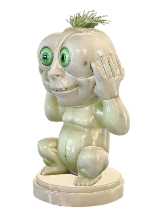 Hear No Evil 3D model, vytvořený pomocí AI